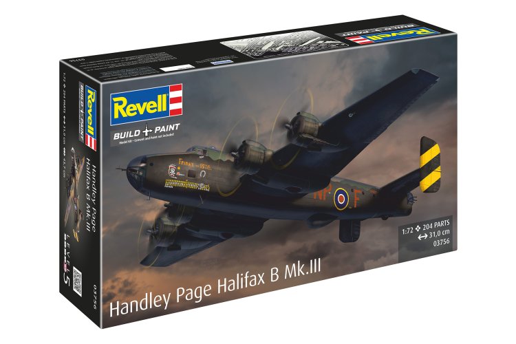 1:72 Revell 03756 Handley Page Halifax B Mk.III WWII - Britse Zware Bommenwerper - Rev03756 12 - REV03756
