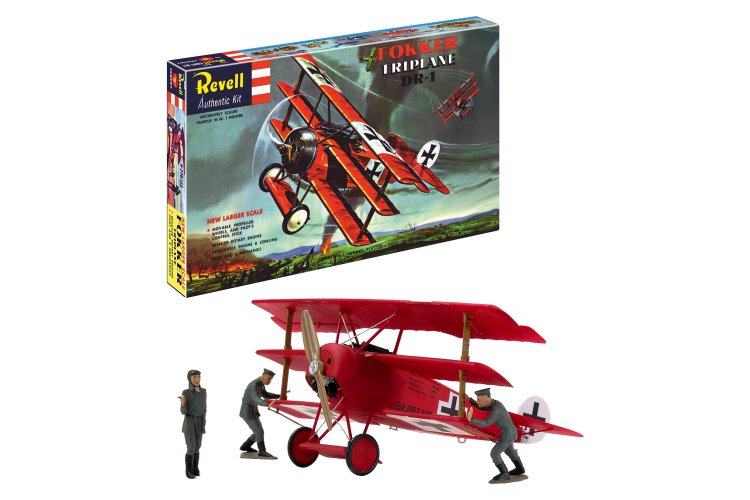 1:28 Revell 03762 Fokker Dr.I Triplane WWI - 75 Years Plastic Modelling - German Fighter Aircraft - Rev03762 1 - REV03762