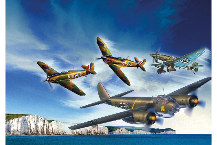 1:72 Revell 03766 Battle of Britain 85th Anniversary - Spitfire + Hurricane + 2x Junkers - Vliegtuigen - Rev03766 4 - REV03766