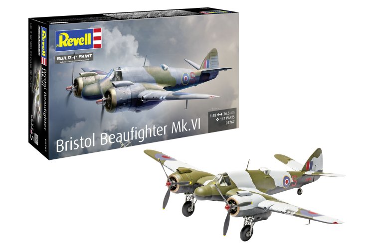 1:48 Revell 03767 Bristol Beaufighter Mk. VI WWII - Brits Propellervliegtuig - Rev03767 1 - REV03767