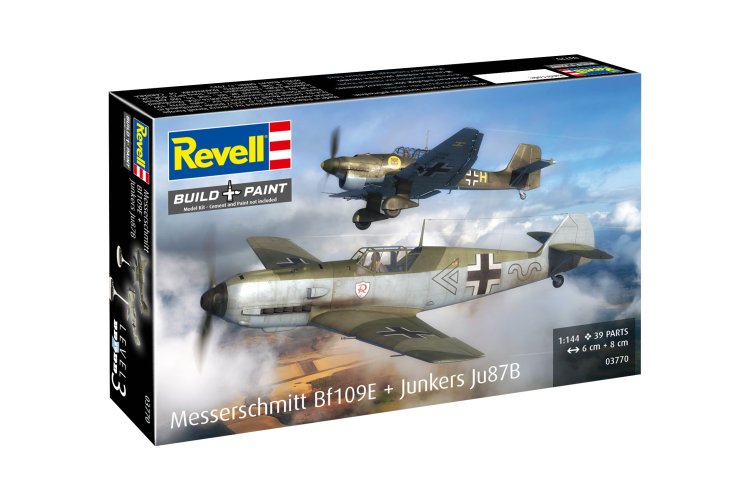 1:144 Revell 03770 Messerschmitt Bf109E & Junkers Ju87B Stuka - Propeller Vliegtuigen - Rev03770 40 - REV03770