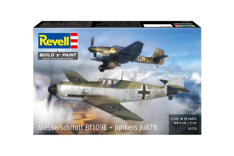 1:144 Revell 03770 Messerschmitt Bf109E & Junkers Ju87B Stuka - Propeller Vliegtuigen - Rev03770 41 - REV03770