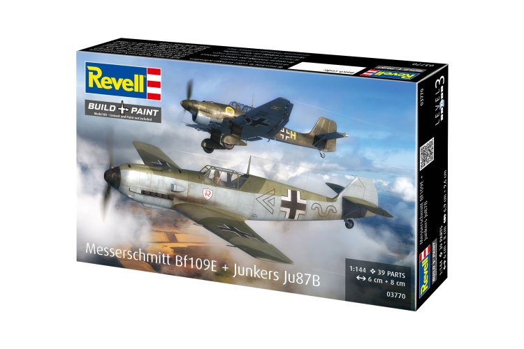 1:144 Revell 03770 Messerschmitt Bf109E & Junkers Ju87B Stuka - Propeller Vliegtuigen - Rev03770 42 - REV03770