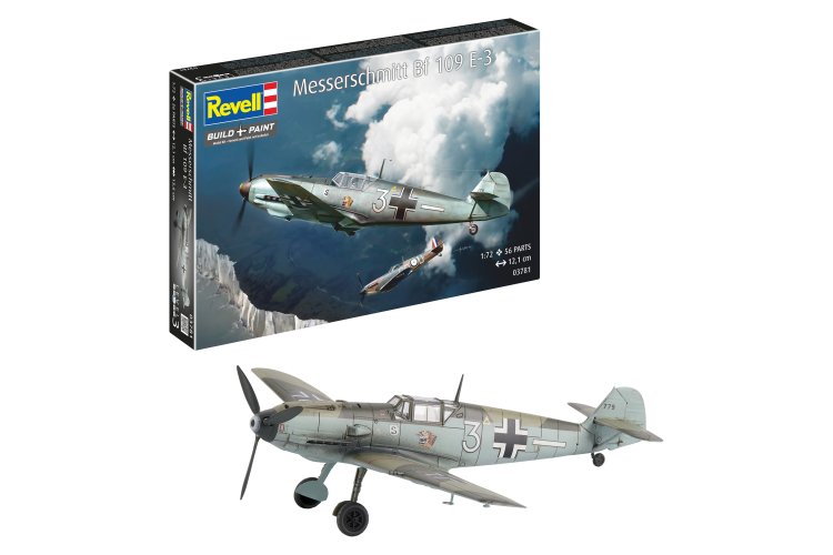 1:72 Revell 03781 Messerschmitt Bf 109E-3 WWII - Duits Jachtvliegtuig - Rev03781 1 - REV03781