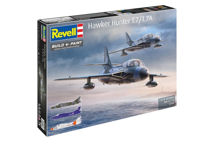 1:32 Revell 03786 Hawker Hunter T.7/T.7A - Brits Trainingsvliegtuig - Rev03786 11 - REV03786
