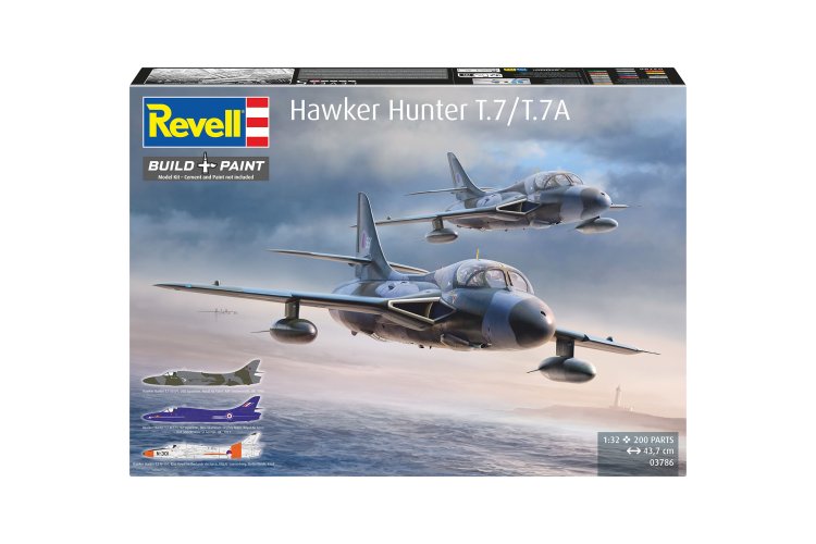 1:32 Revell 03786 Hawker Hunter T.7/T.7A - Brits Trainingsvliegtuig - Rev03786 12 - REV03786