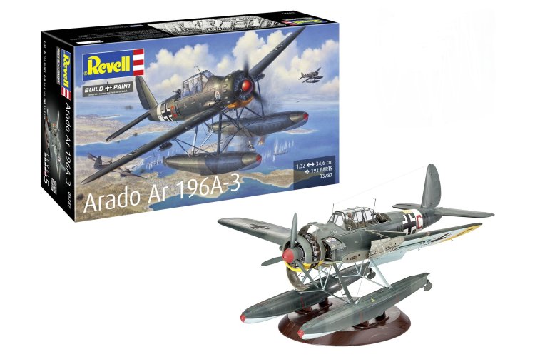 1:32 Revell 03787 Arado Ar 196A-3 Seaplane - WWII Duits Verkenningsvliegtuig - Propellervliegtuig - Rev03787 1 - REV03787