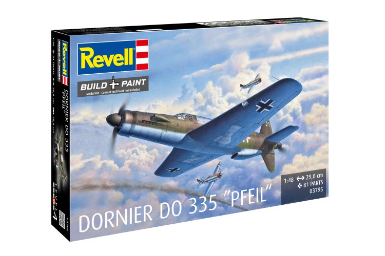 1:48 Revell 03795 Dornier Do 335 Pfeil - Propeller Aircraft - Rev03795 10x - REV03795