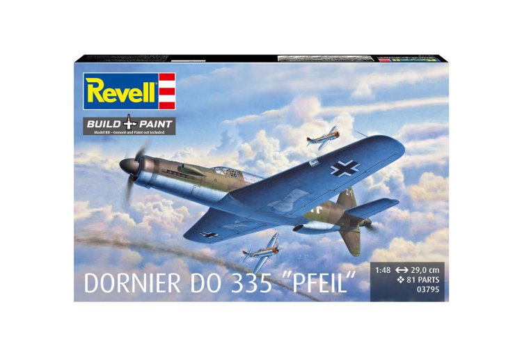 1:48 Revell 03795 Dornier Do 335 Pfeil - Propeller Aircraft - Rev03795 11x - REV03795