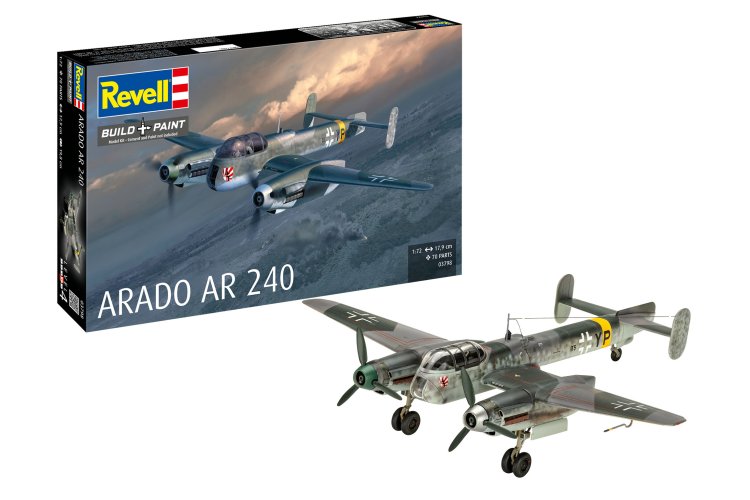 1:72 Revell 03798 Arado Ar 240 - Propeller Vliegtuig - Rev03798 1x - REV03798
