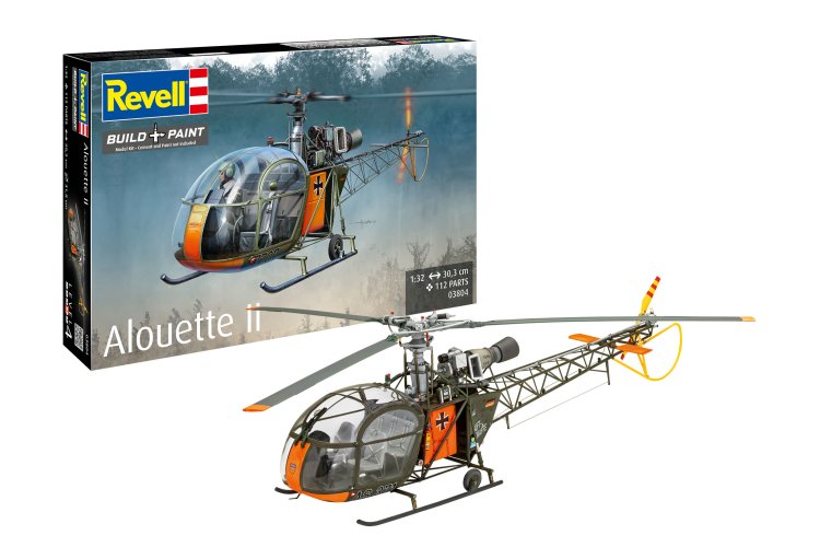 1:32 Revell 03804 Aerospatiale Alouette II Helicopter - Rev03804 1x - REV03804