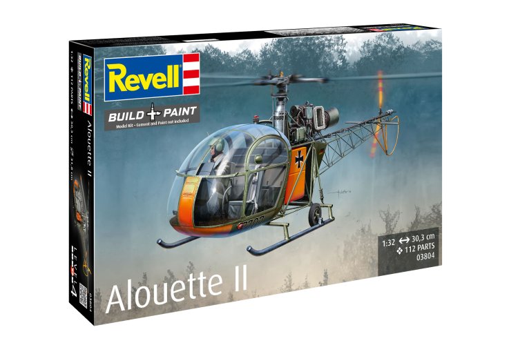 1:32 Revell 03804 Aerospatiale Alouette II Helicopter - Rev03804 20 - REV03804
