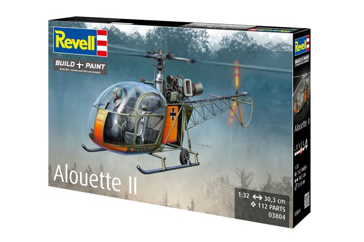 1:32 Revell 03804 Aerospatiale Alouette II Helicopter - Rev03804 22 - REV03804
