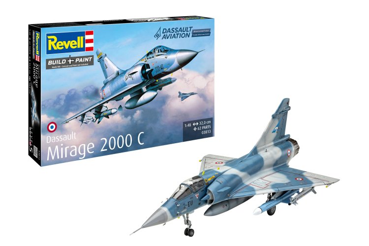 1:48 Revell 03813 Dassault Mirage 2000C Plane - Rev03813 1 - REV03813