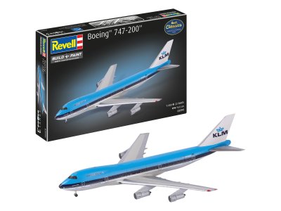 1:450 Revell 03999 Boeing 747-200 KLM Jumbo Jet - Dutch Passenger Aircraft - Rev03999 1a - REV03999