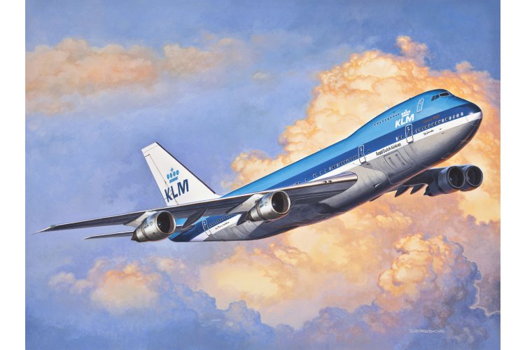 1:450 Revell 03999 Boeing 747-200 KLM Jumbo Jet - Dutch Passenger Aircraft - Rev03999 3 - REV03999