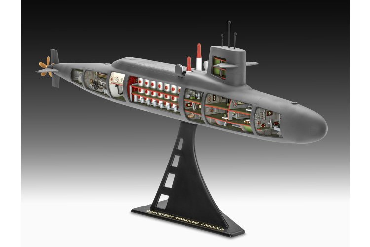 1:253 Revell 05185 USS Abraham Lincoln met Interieur - SSBN-602 - George Washington-klasse - Onderzee&euml;r - Rev05185 10 - REV05185