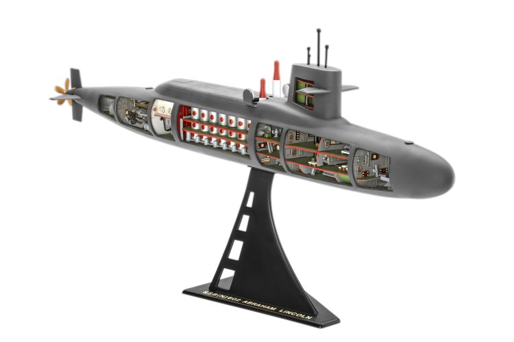 1:253 Revell 05185 USS Abraham Lincoln met Interieur - SSBN-602 - George Washington-klasse - Onderzee&euml;r - Rev05185 2 - REV05185