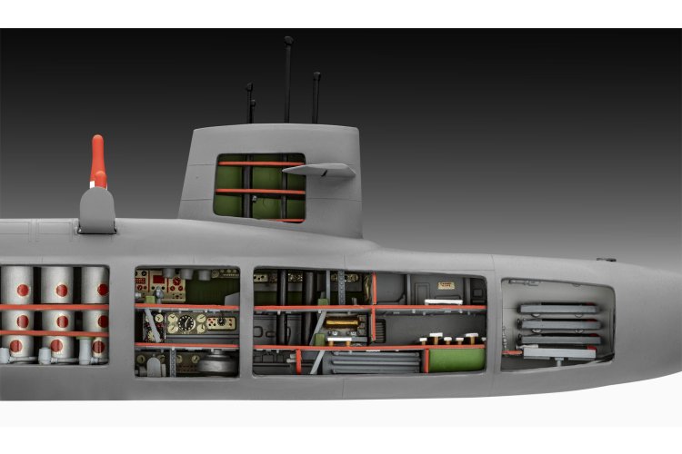 1:253 Revell 05185 USS Abraham Lincoln met Interieur - SSBN-602 - George Washington-klasse - Onderzee&euml;r - Rev05185 4 - REV05185