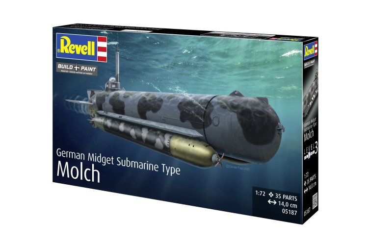 1:72 Revell 05187 Duitse Midget Submarine Type Molch WWII - Onderzee&euml;r - Rev05187 5 - REV05187