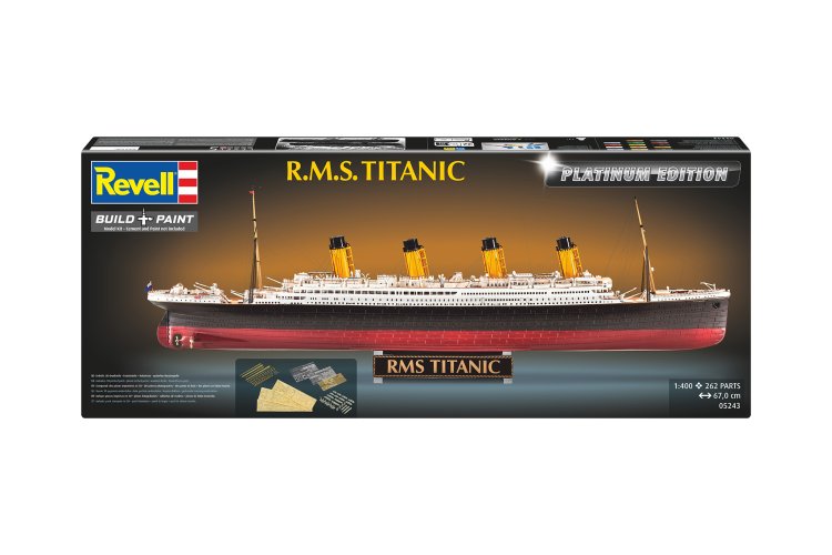 1:400 Revell 05243 R.M.S. Titanic &ndash; Olympic-Class Ocean Liner &ndash; Platinum Edition &ndash; British Passenger Ship - Rev05243 10 - REV05243