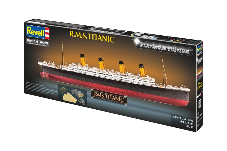 1:400 Revell 05243 R.M.S. Titanic &ndash; Olympic-Class Ocean Liner &ndash; Platinum Edition &ndash; British Passenger Ship - Rev05243 11 - REV05243