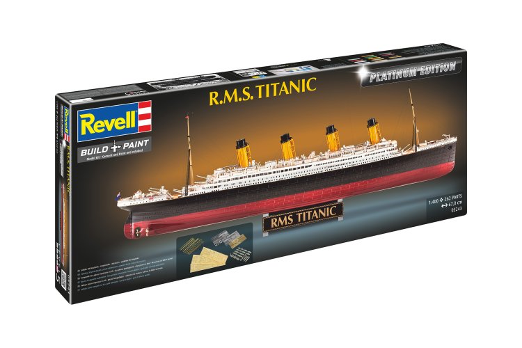 1:400 Revell 05243 R.M.S. Titanic &ndash; Olympic-Class Ocean Liner &ndash; Platinum Edition &ndash; British Passenger Ship - Rev05243 9 - REV05243