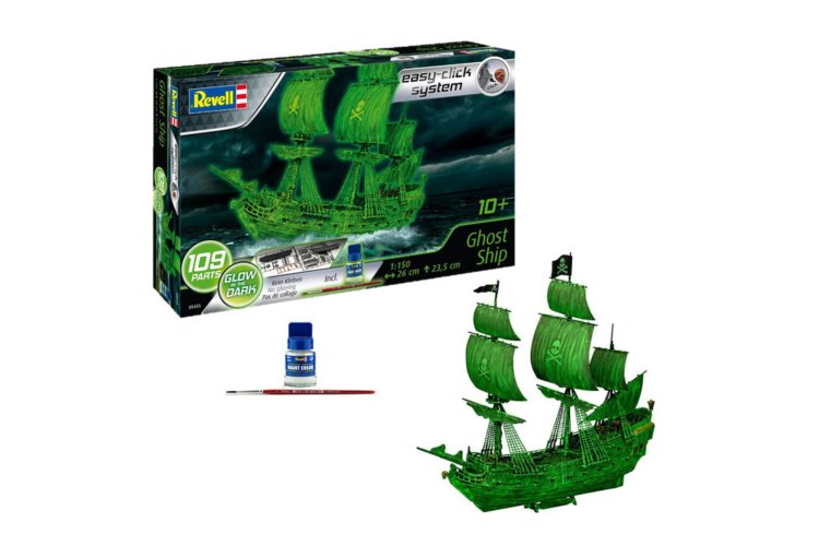 1:150 Revell 05435 Ghost Ship easy-click-system with  Night Color - Rev05435 ghost ship easy click system with night color revell bouwpakket om in elkaar te zetten 05435 ghost ship 01 1 - REV05435