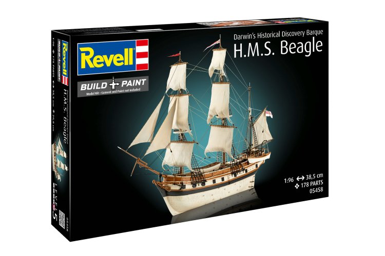 1:96 Revell 05458 H.M.S. Beagle - Darwin's Historical Discovery Barque - Ship - Rev05458 10 - REV05458