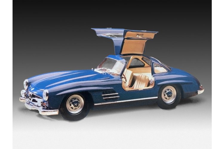 1:24 Revell 05614 Mercedes-Benz 300 SL &ndash; 140 Years MB &ndash; German Car &ndash; Gift Set - Rev05614 1 - REV05614