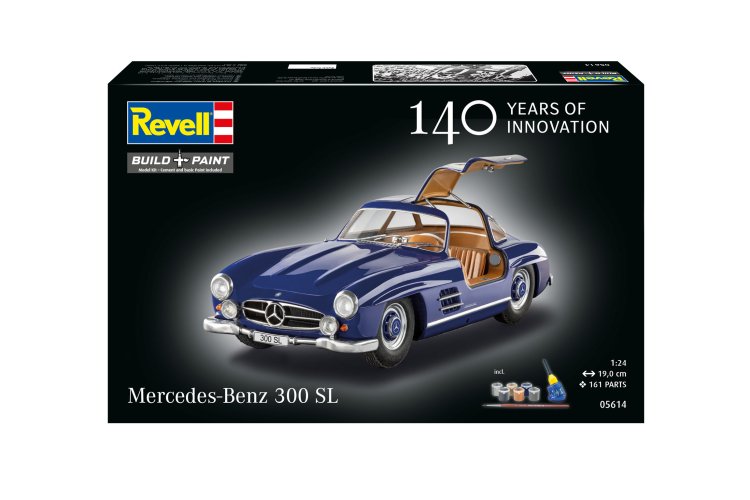 1:24 Revell 05614 Mercedes-Benz 300 SL - 140 Years MB - Duitse Auto - Geschenkset - Rev05614 12 - REV05614
