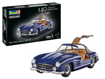 1:24 Revell 05614 Mercedes-Benz 300 SL - 140 Years MB - Duitse Auto - Geschenkset - Rev05614 1a - REV05614