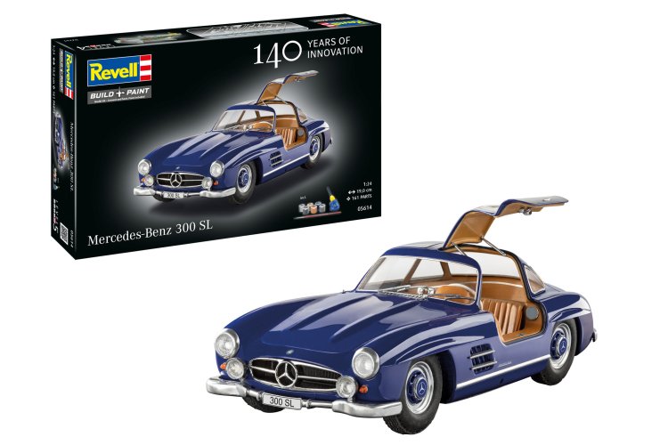 1:24 Revell 05614 Mercedes-Benz 300 SL - 140 Years MB - Duitse Auto - Geschenkset - Rev05614 1a - REV05614