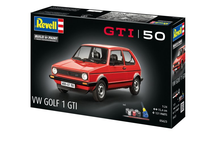1:24 Revell 05623 50 Years of the VW Golf 1 GTI &ndash; German Car &ndash; Gift Set - Rev05623 11 - REV05623