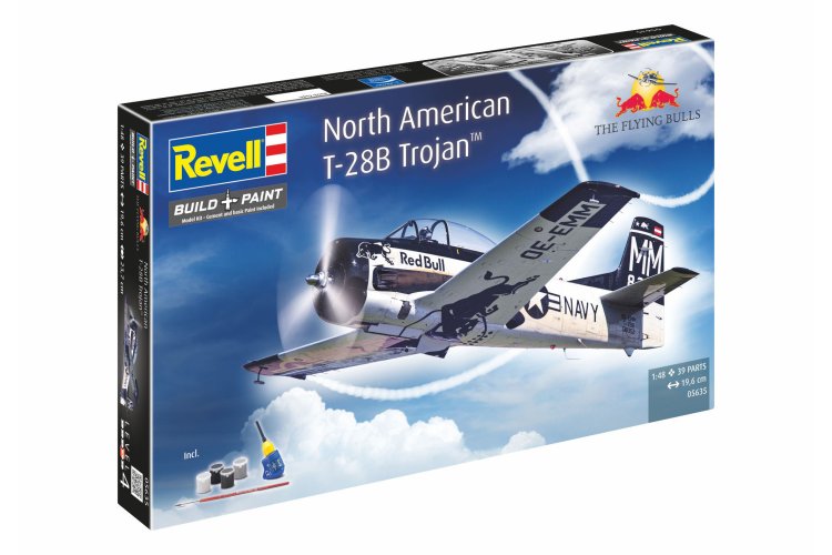 1:48 Revell 05635 North American T-28B Trojan - The Flying Bulls - Amerikaans Propellervliegtuig - Geschenkset - Rev05635 20 - REV05635