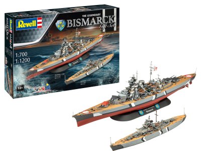1:700 & 1:1200 Revell 05637 The Legendary Bismarck - 2 Ships! - Gift Set - Rev05637 1 1 - REV05637