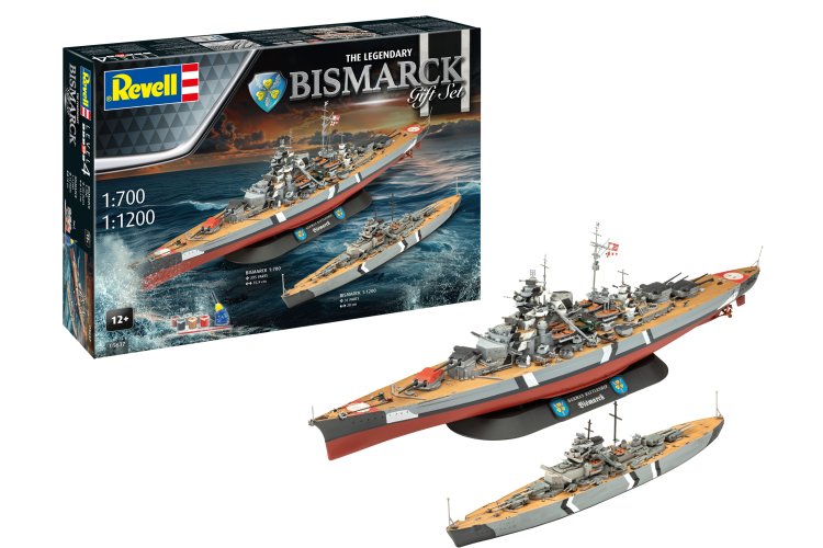 1:700 & 1:1200 Revell 05637 De legendarische Bismarck - 2 Schepen! - Geschenkset - Rev05637 1 1 - REV05637