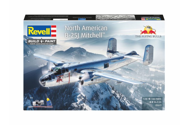 1:48 Revell 05643 North American B-25J Mitchell - The Flying Bulls - Amerikaans Propellervliegtuig - Rev05643 4 - REV05643