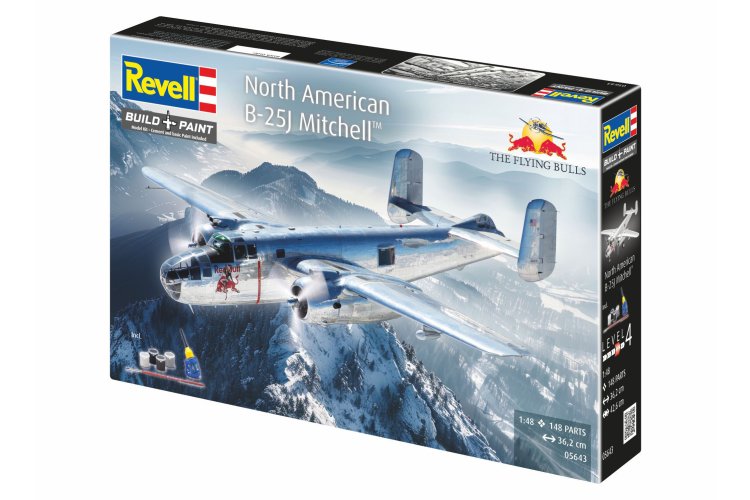 1:48 Revell 05643 North American B-25J Mitchell - The Flying Bulls - Amerikaans Propellervliegtuig - Rev05643 5 - REV05643
