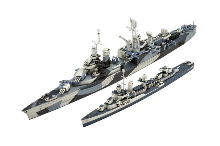 1:700 Revell 05644 Pacific Warriors - USS Fletcher & USS Indianapolis - 2 Schepen! - Geschenkset - Rev05644 2 - REV05644