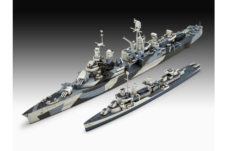 1:700 Revell 05644 Pacific Warriors - USS Fletcher & USS Indianapolis - 2 Schepen! - Geschenkset - Rev05644 4 - REV05644