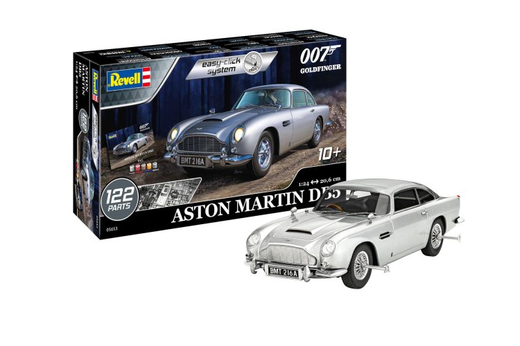 1:24 Revell 05653 James Bond 007 - Aston Martin DB5 - Easy-Click - Gift Set - Rev05653 geschenkset james bond aston martindb5 easy click 01 1 - REV05653