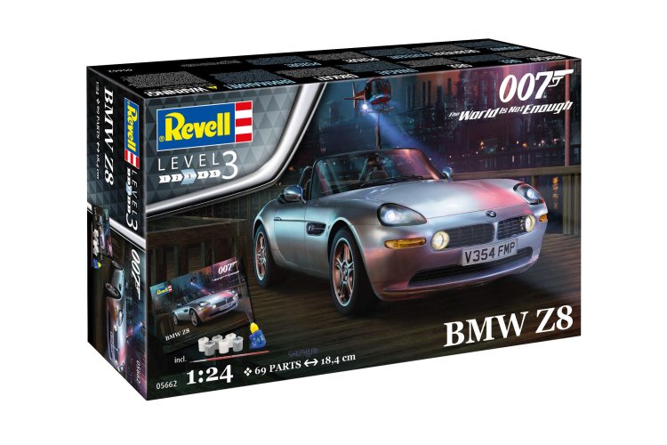 1:24 Revell 05662 James Bond 007 - BMW Z8 - Gift Set - Rev05662 geschenkset james bond bmw z8 020 - REV05662
