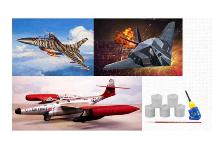 1:72 Revell 05670 US Air Force 75th Anniversary - Gift Set - Rev05670 cadeauset us air force 75th anniversary revell modelbouwpakket met basisaccessoires 05670 us air force 75th anniversary nf 02 1 - REV05670