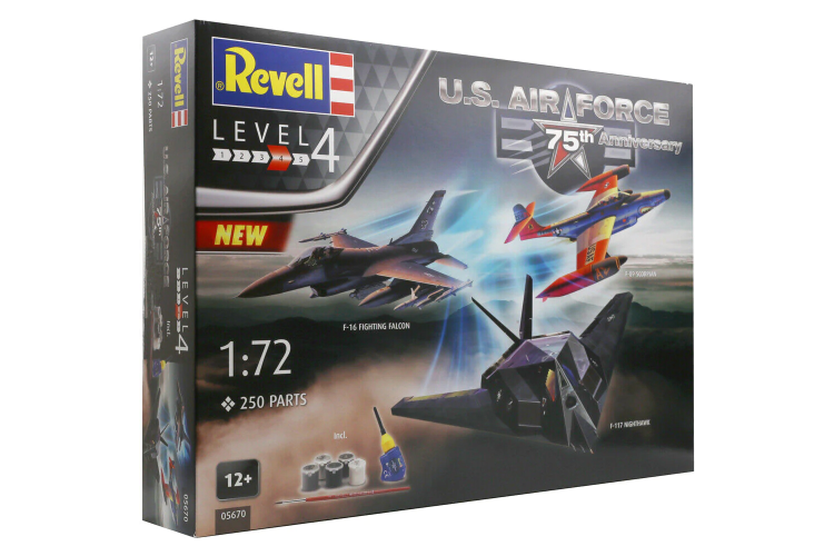 1:72 Revell 05670 US Air Force 75th Anniversary - Gift Set - Rev05670 giftset 1 - REV05670