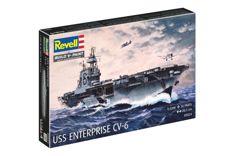 1:1200 Revell 05824 USS Enterprise CV-6 Ship - Rev05824 11 - REV05824