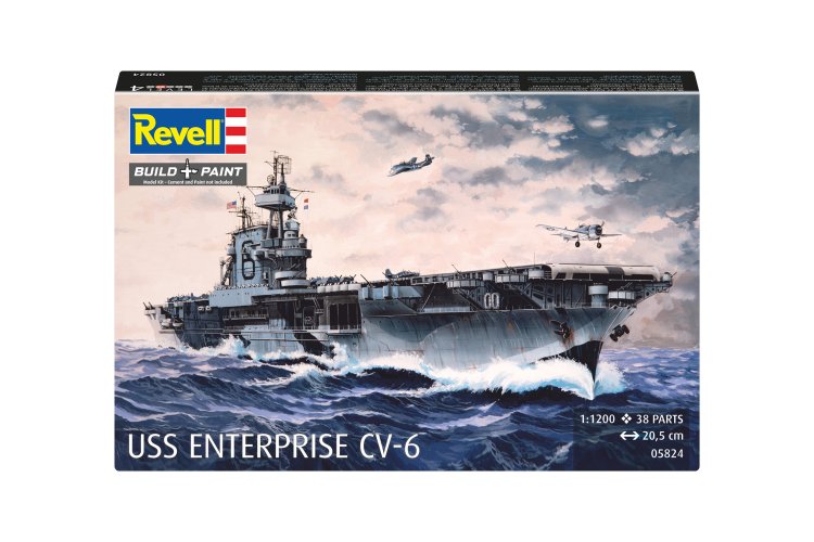 1:1200 Revell 05824 USS Enterprise CV-6 Ship - Rev05824 12 - REV05824
