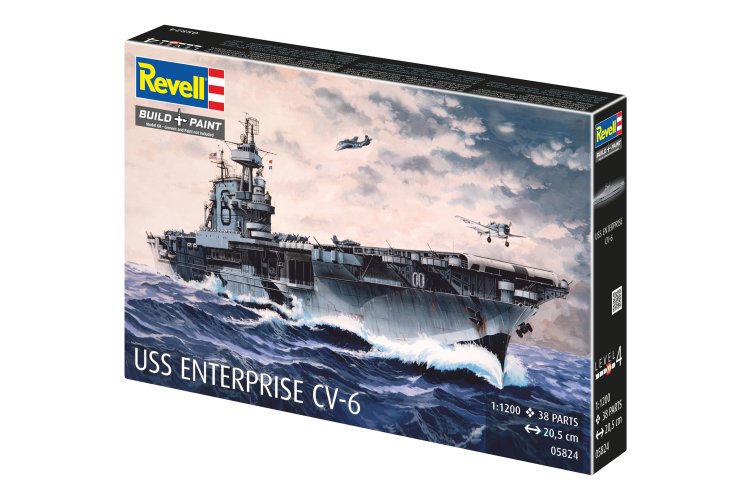 1:1200 Revell 05824 USS Enterprise CV-6 Ship - Rev05824 13 - REV05824