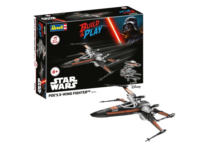 1:78 Revell 06564 Build & Play &ndash; Poe&rsquo;s X-wing Fighter &ndash; Star Wars &ndash; with Sound &ndash; for Kids - Rev06564 1 - REV06564