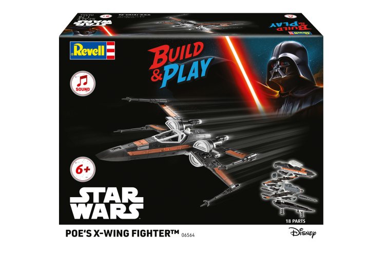 1:78 Revell 06564 Build & Play &ndash; Poe&rsquo;s X-wing Fighter &ndash; Star Wars &ndash; with Sound &ndash; for Kids - Rev06564 10 - REV06564